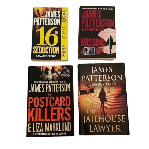 JAMES PATTERSON Books Set of 4 Books - Picture 1 of 1